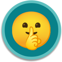 Icon für Szenario 1: Emoji der zum leise sein animiert.